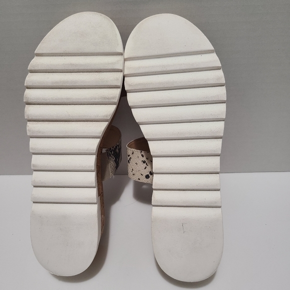 Steve Madden Thalia Cork Platform Sandal Reptile / Snake Strap Size 9M‎ - Picture 7 of 10